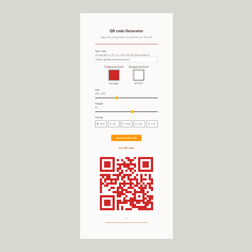 QR Code Generator (CodeSandbox Embed)